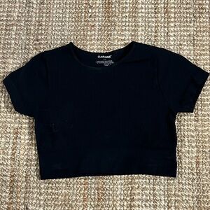 New garage cropped black top